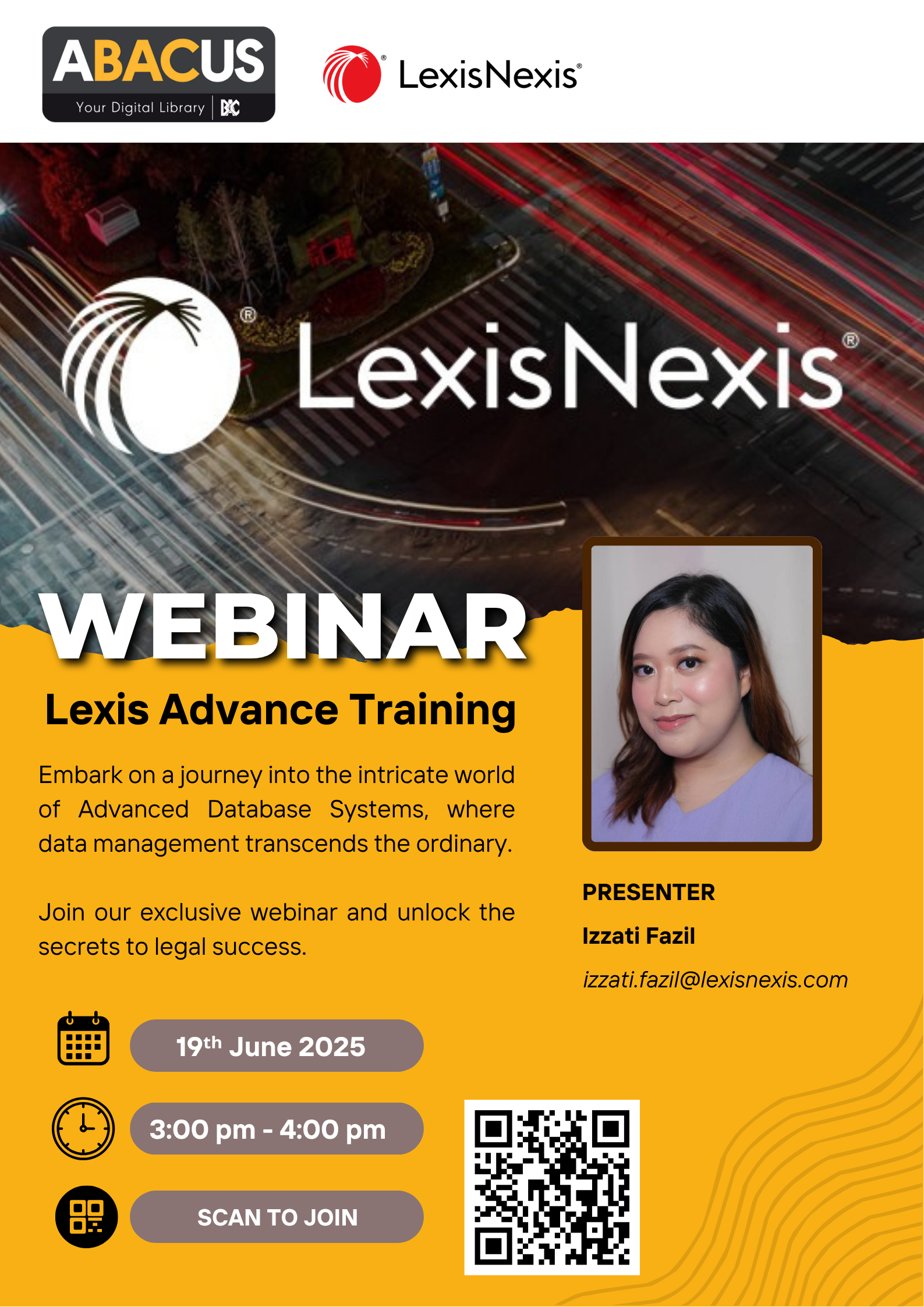 “Lexis Advance Training” – in collaboration with LexisNexis