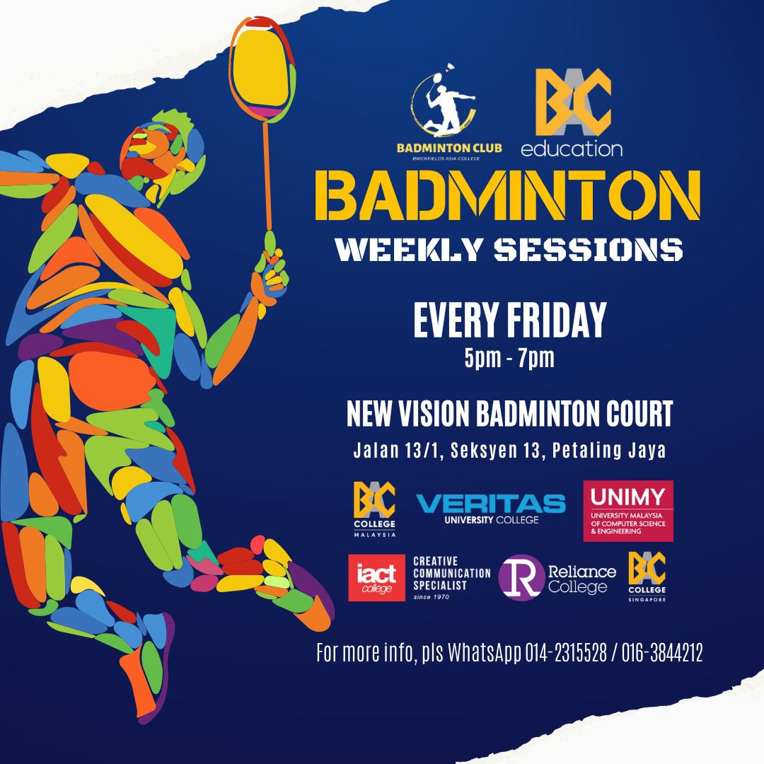 Badminton Weekly Sessions