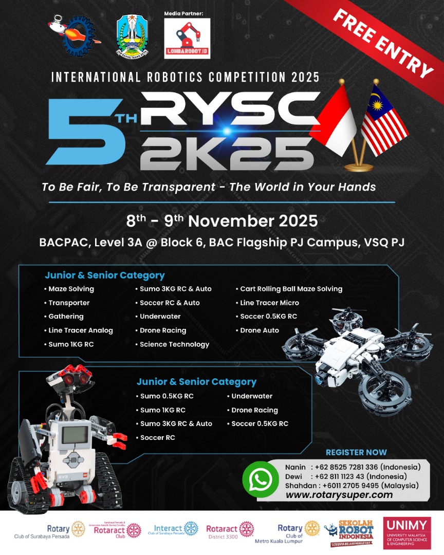 5th RYSC 2K25 - International Robotics Competition 2025