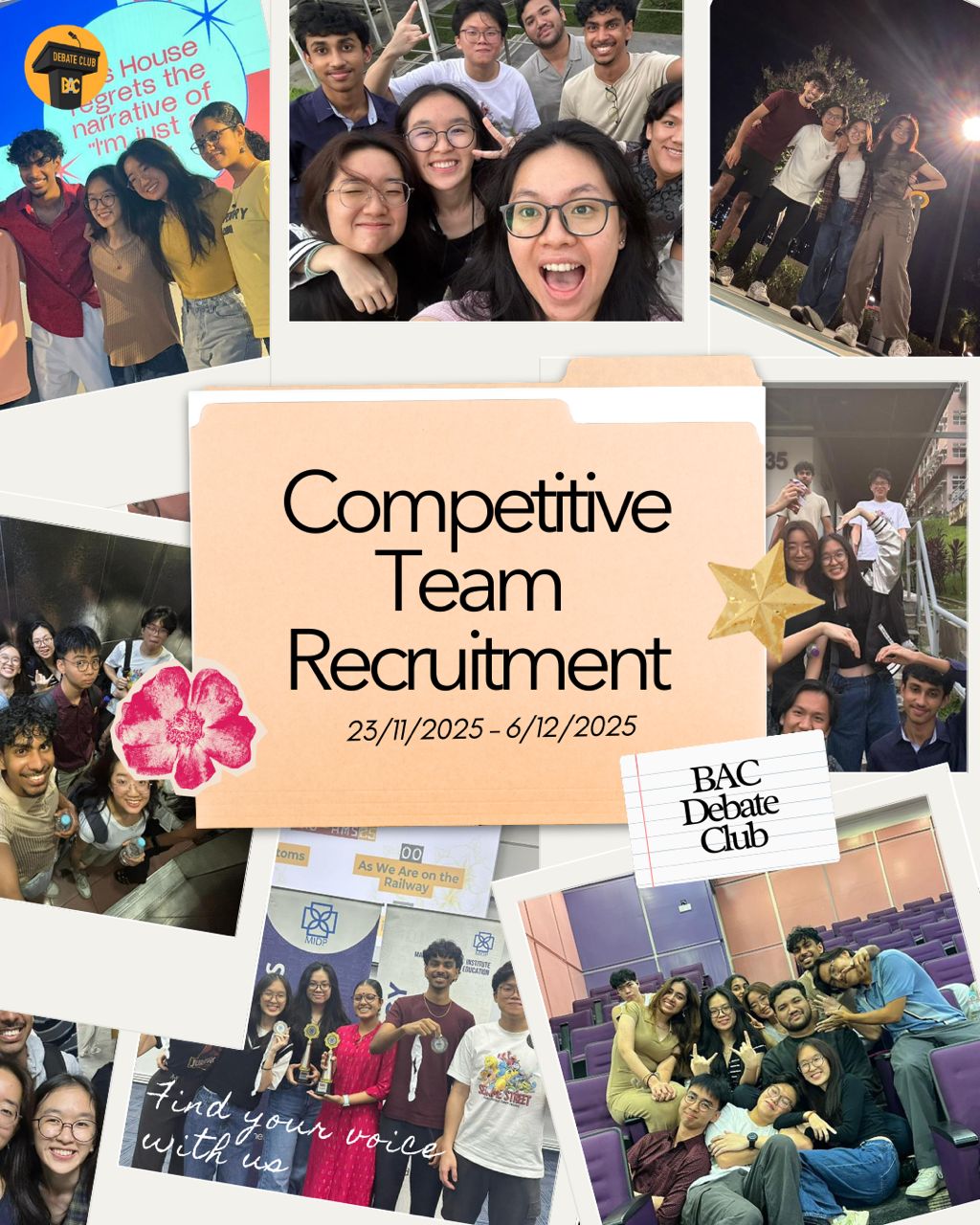BAC Debate Club Recruitment