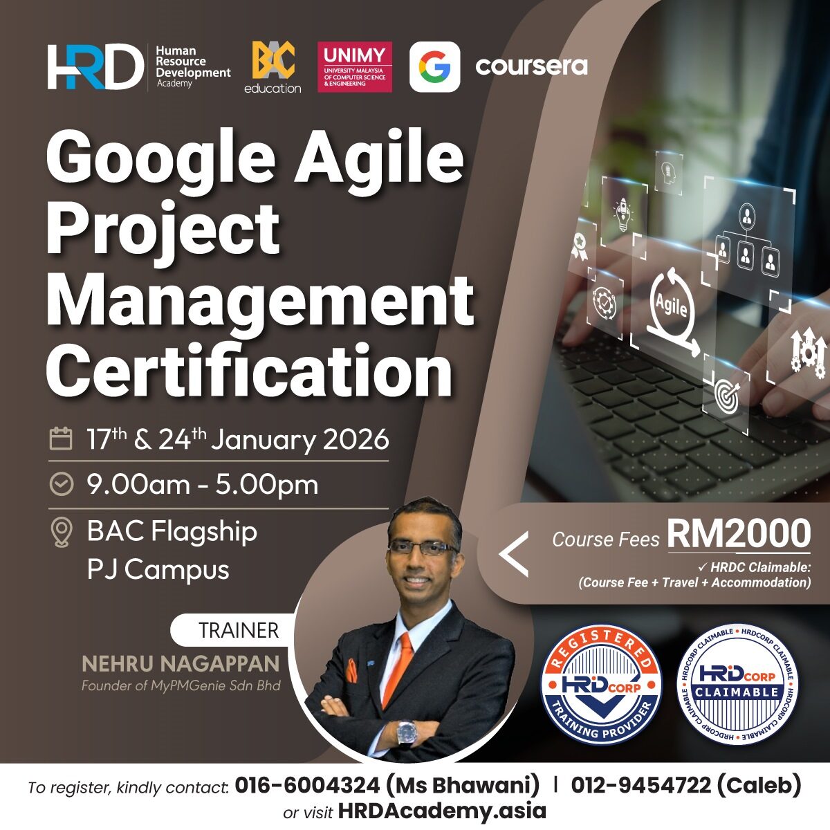 Google Agile Project Management January 2026 Intake